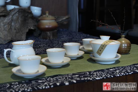 茶叶茶具加盟店，经典功夫茶茶具--茶杯盖碗经济实惠系列-功夫茶具2