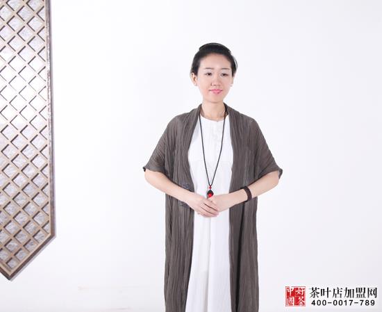美女茶服,茶叶加盟店,惜物茶服--精致长衫系列-茶服3